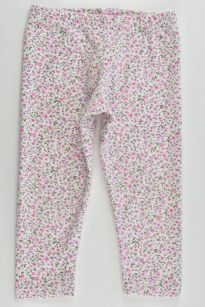 Young Dimension Size 0 (9-12 months, 80 cm) Floral Leggings