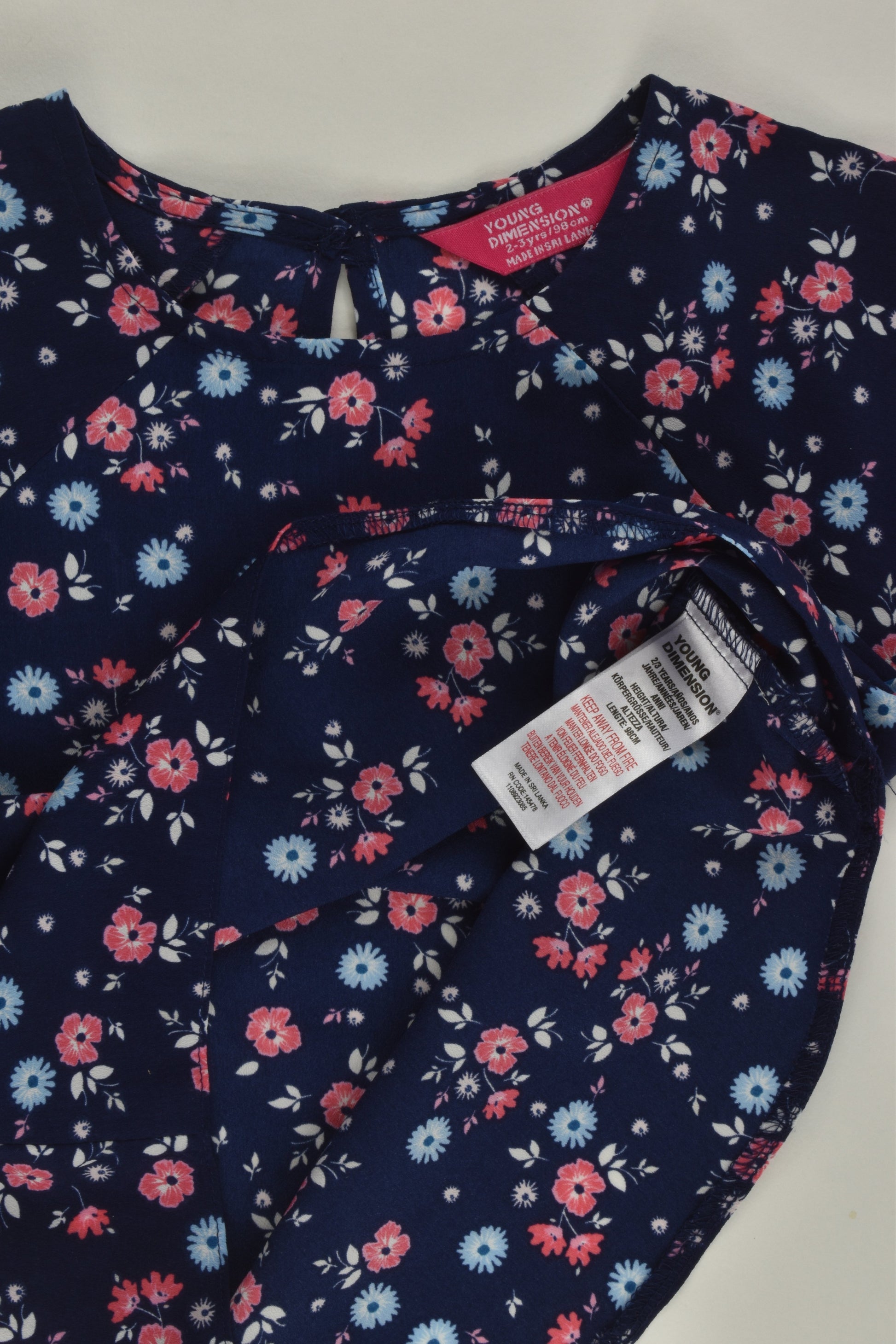 Young Dimension Size 2-3 (98 cm) Floral Shirt