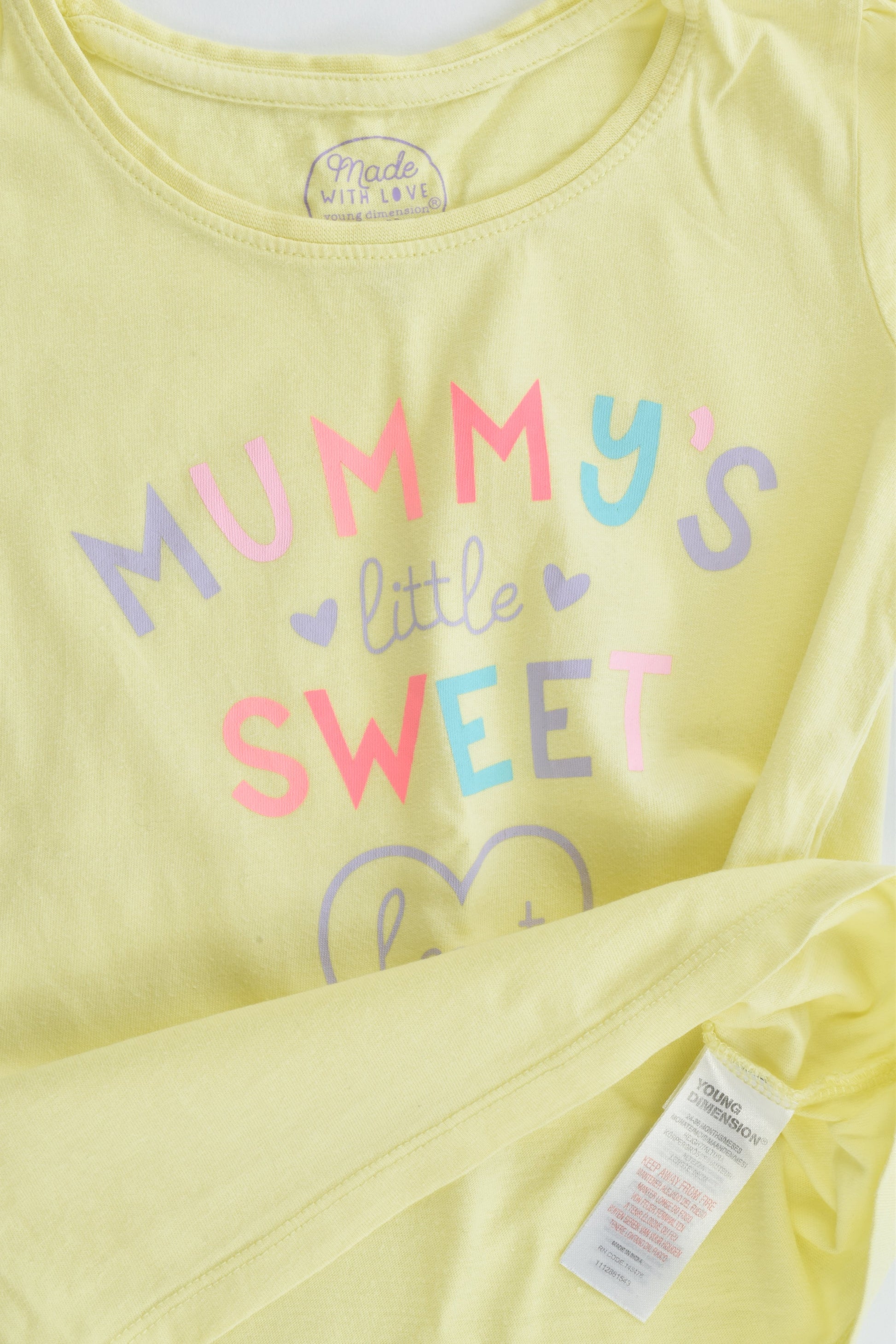Young Dimension Size 3 (98 cm) 'Mummy's Little Sweet Heart' T-shirt