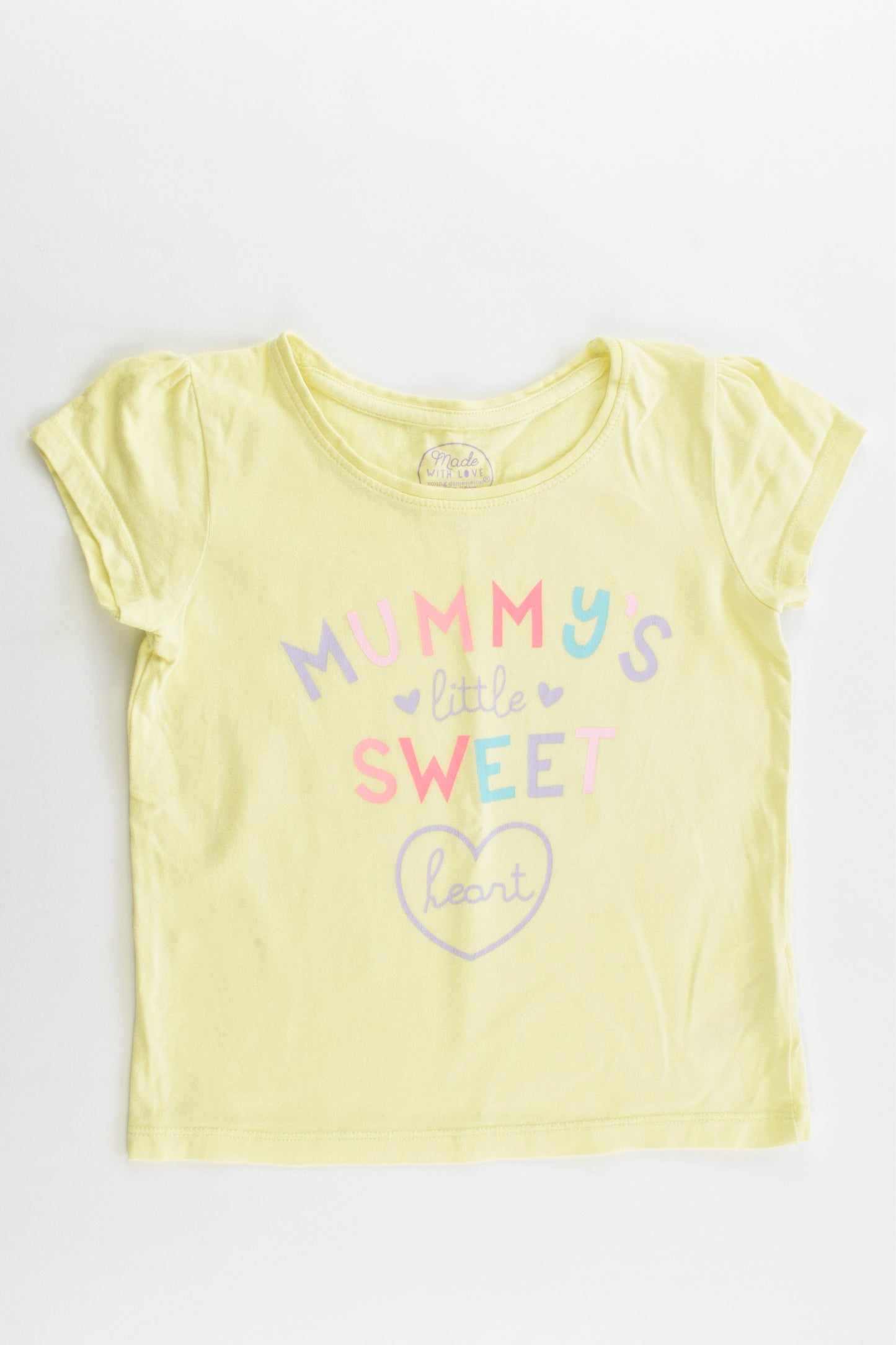 Young Dimension Size 3 (98 cm) 'Mummy's Little Sweet Heart' T-shirt