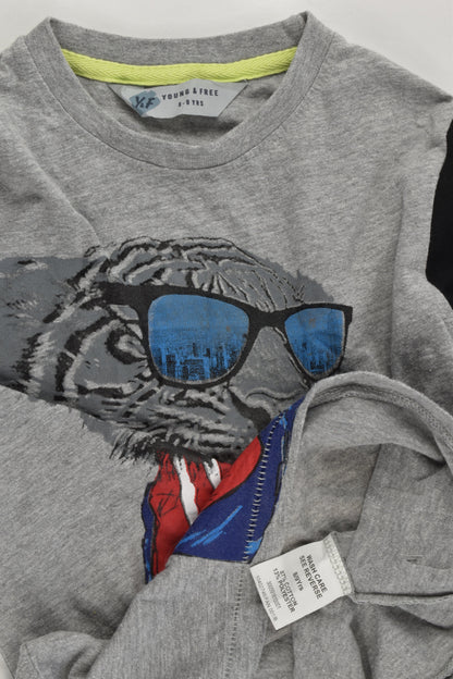 Young & Free Size 7-8 Tiger Top