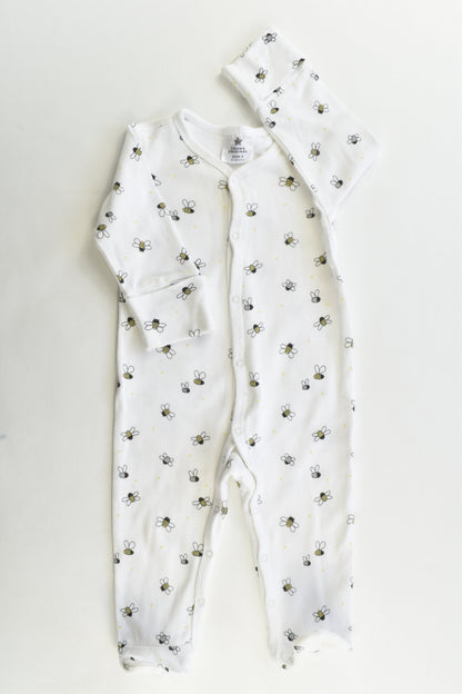 Young Original Size 0 (6-9 months) Bees Footed Romper
