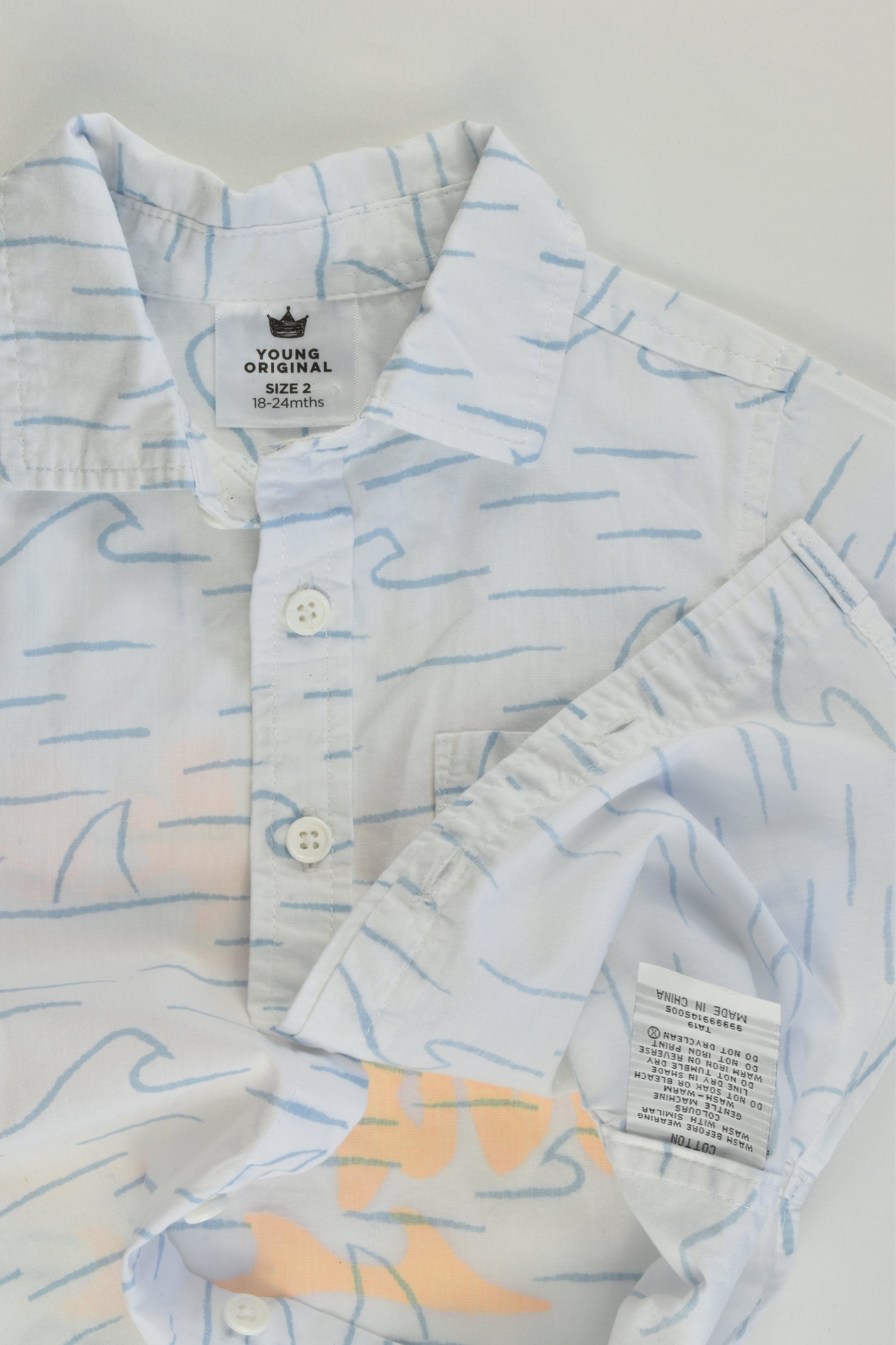 Young Original Size 2 'Make Waves' Shirt