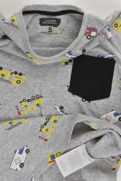 Young Original Size 5 Vehicles T-shirt