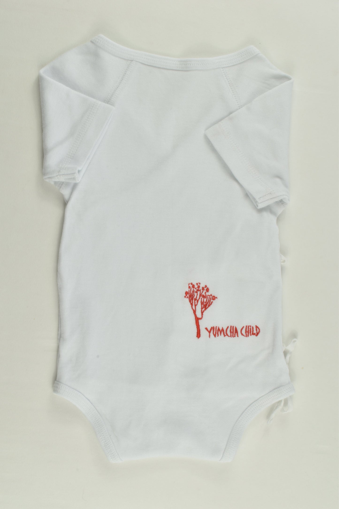 Yumcha Child (AU) Size 000 'Give Peas a Chance' Wrap Bodysuit