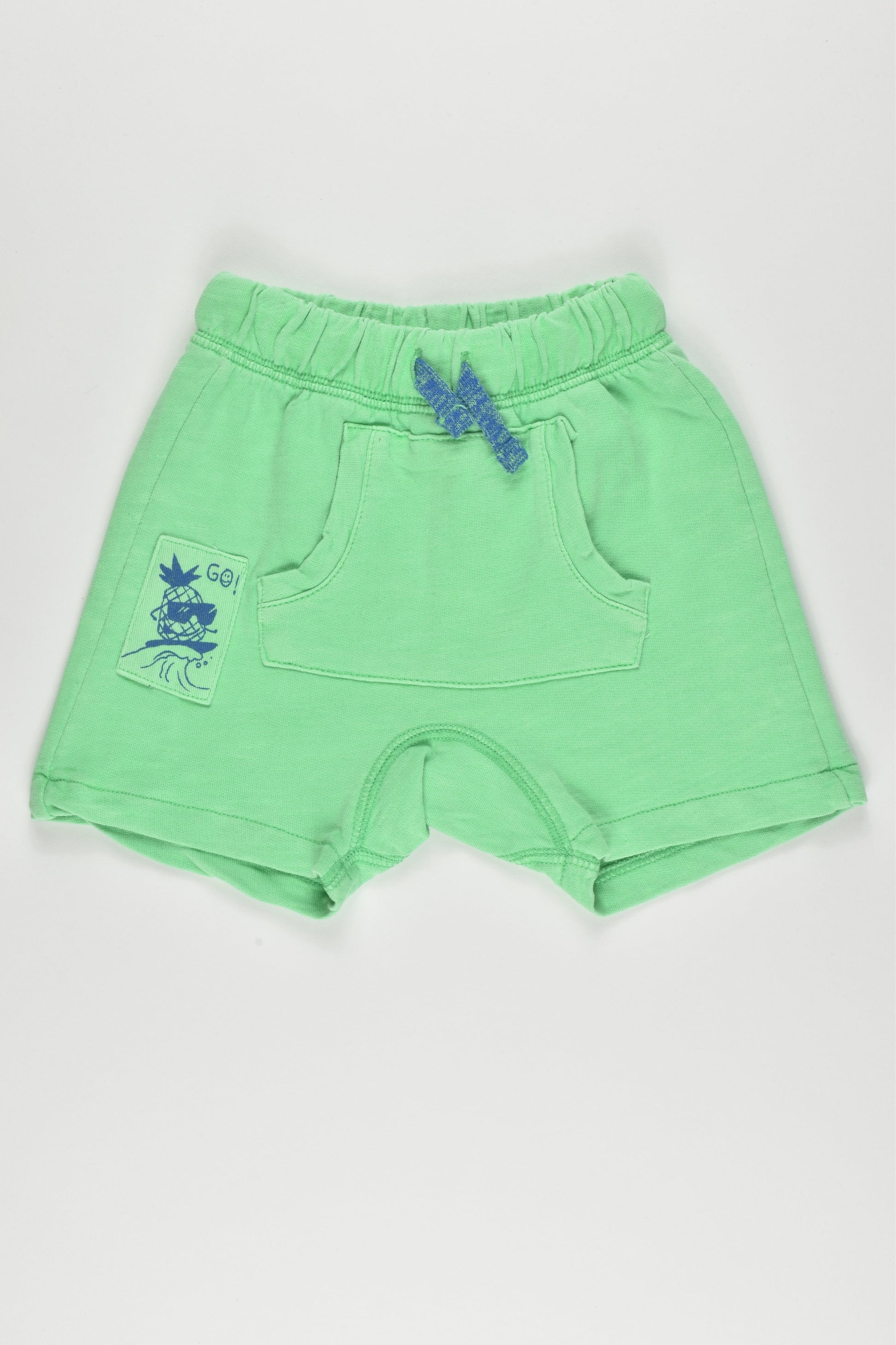 Zara Baby Boy Size 00 (3-6 months, 68 cm) Surfing Pineapple Shorts