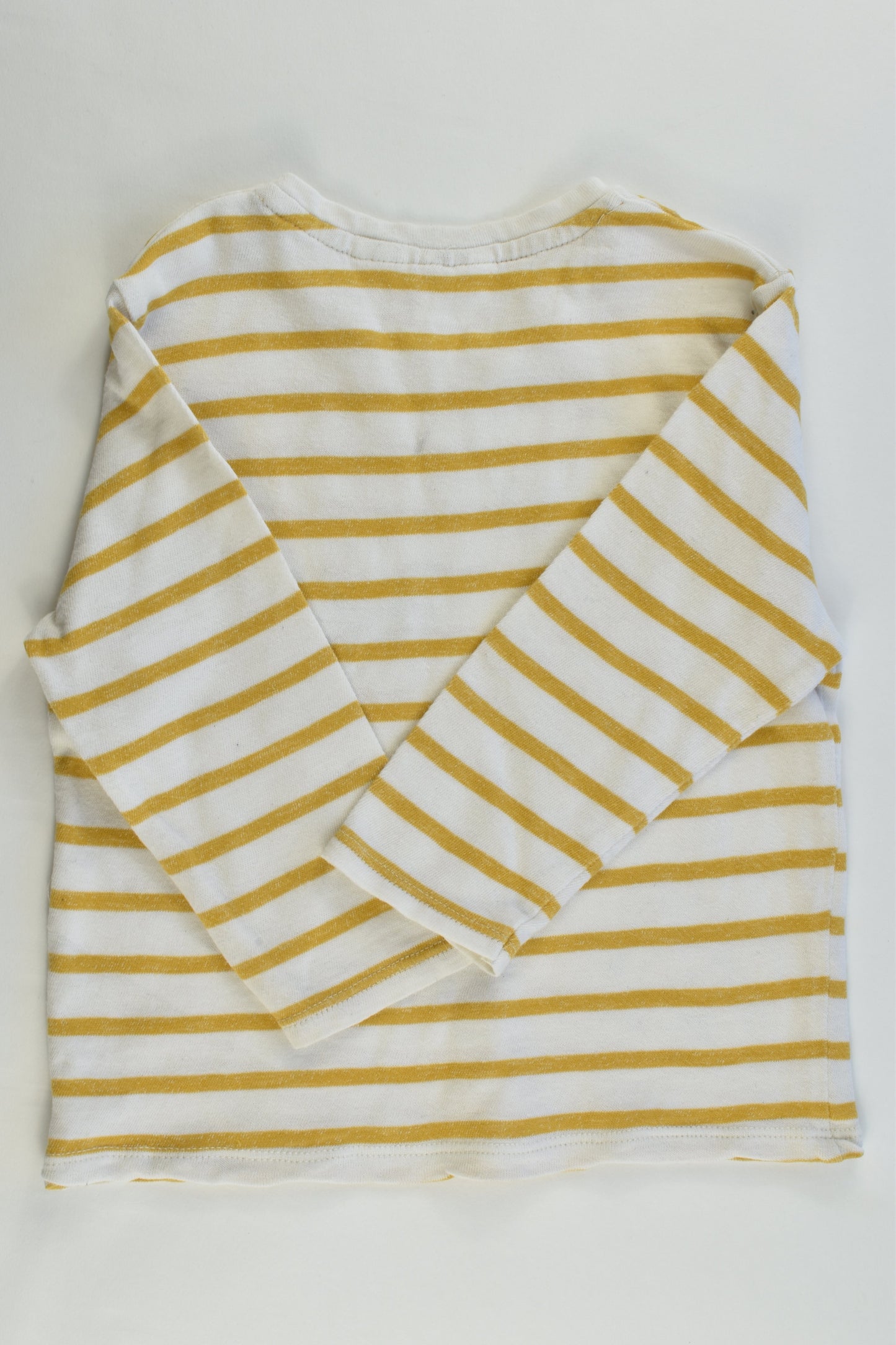 Zara Baby Size 12/18 months (86 cm, 1) Mustard Striped Dogs Sweater