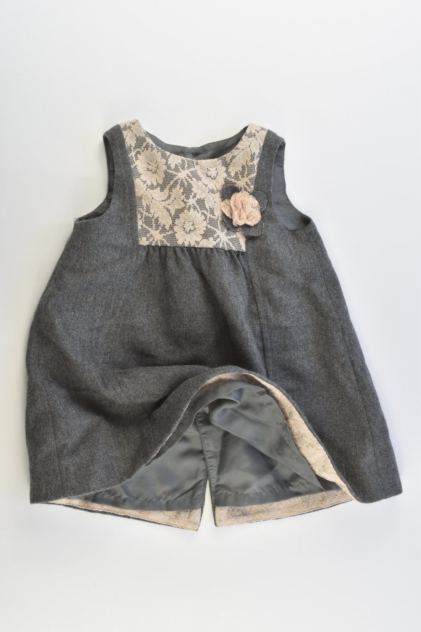 Zara Baby (Spain) Size 0-1 (12-18 months, 82 cm) Lined Woolly Winter Dress