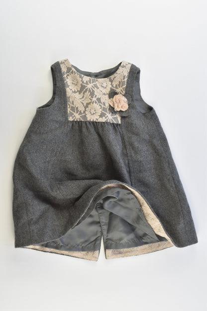 Zara Baby (Spain) Size 0-1 (12-18 months, 82 cm) Lined Woolly Winter Dress
