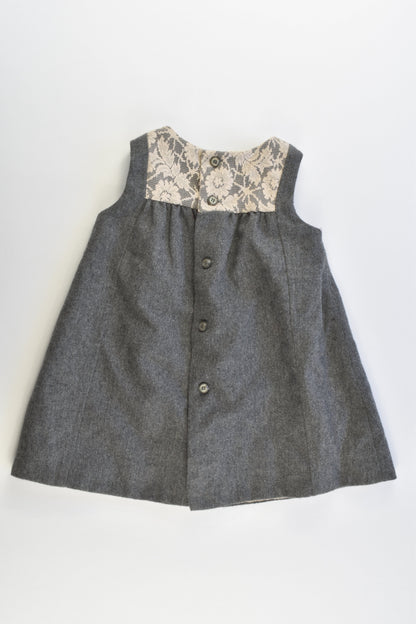 Zara Baby (Spain) Size 0-1 (12-18 months, 82 cm) Lined Woolly Winter Dress