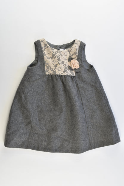 Zara Baby (Spain) Size 0-1 (12-18 months, 82 cm) Lined Woolly Winter Dress