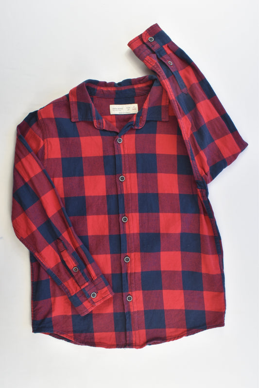 Zara Boys Size 7 Winter Casual Collared Shirt