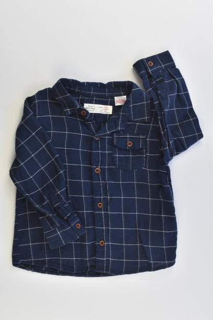 Zara Size 0 (6/9 months, 74 cm) Collared Shirt