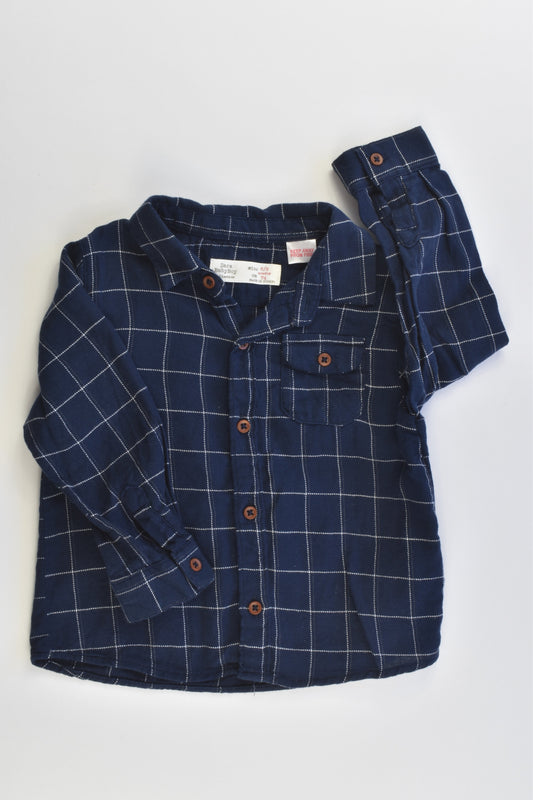 Zara Size 0 (6/9 months, 74 cm) Collared Shirt