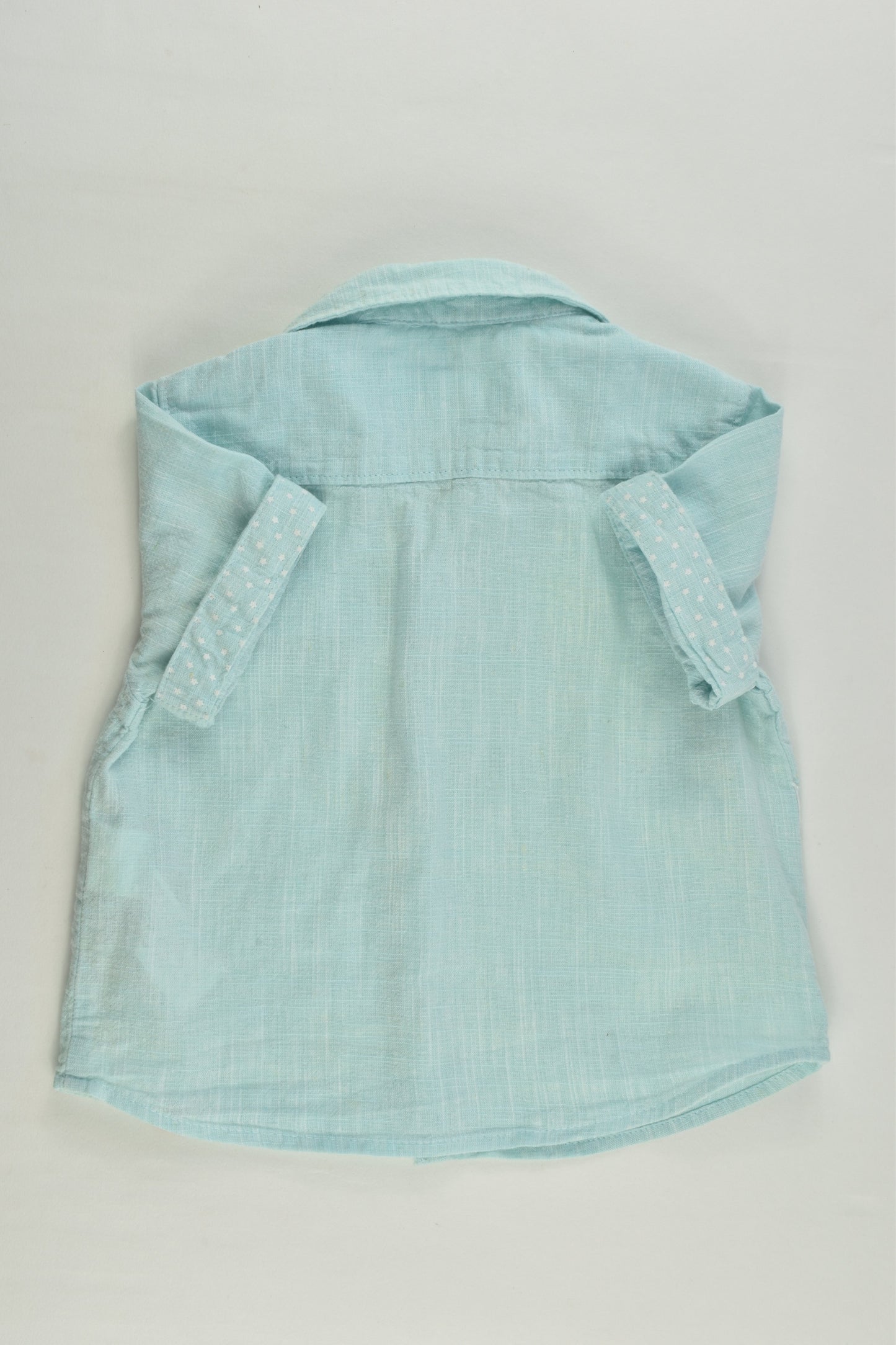 Zara Size 0 (6/9 months, 74 cm) Cotton/Linen Shirt