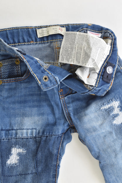 Zara Size 0 (6/9 months, 74 cm) Soft Denim Pants