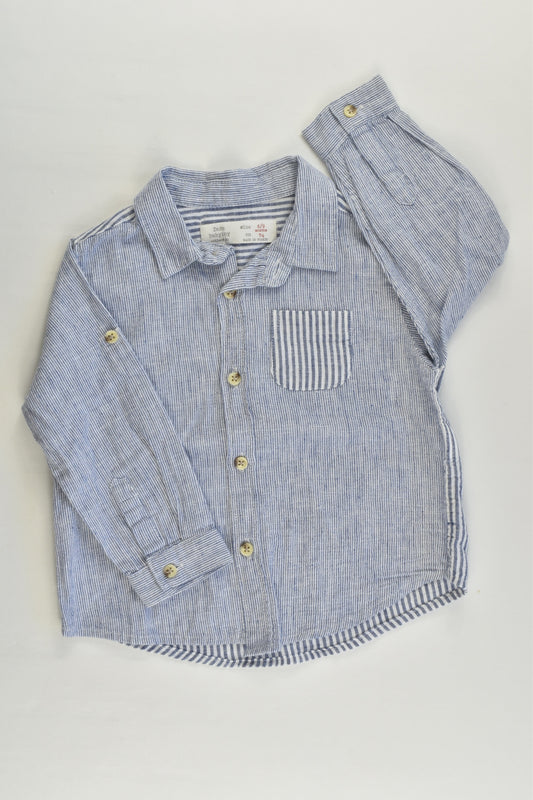 Zara Size 0 (6/9 months) Striped Shirt