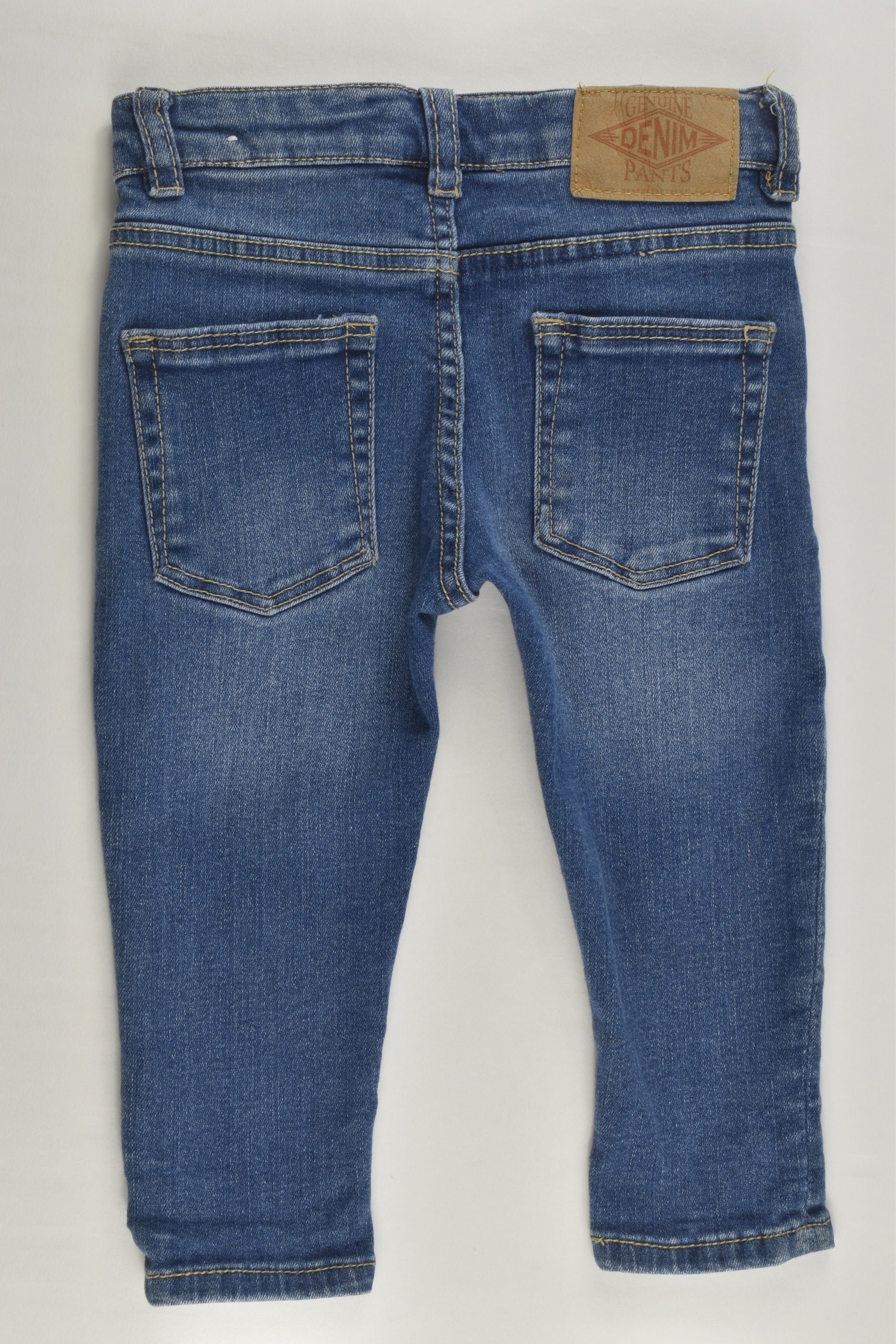 Zara Size 0 (9-12 months, 80 cm) Stretchy Regular Fit Denim Pants