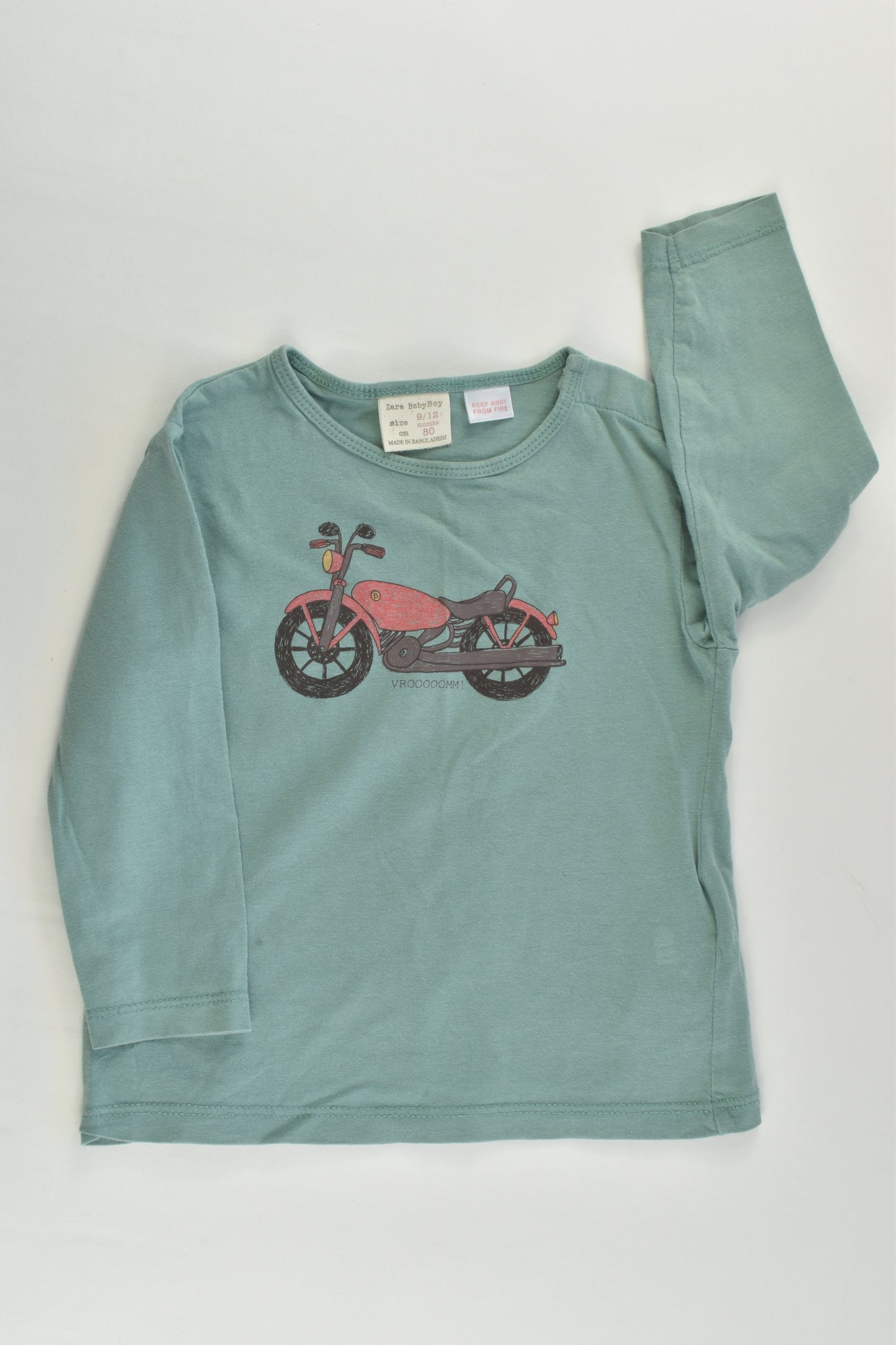 Zara Size 0 (9/12 months, 80 cm) Motorbike Top