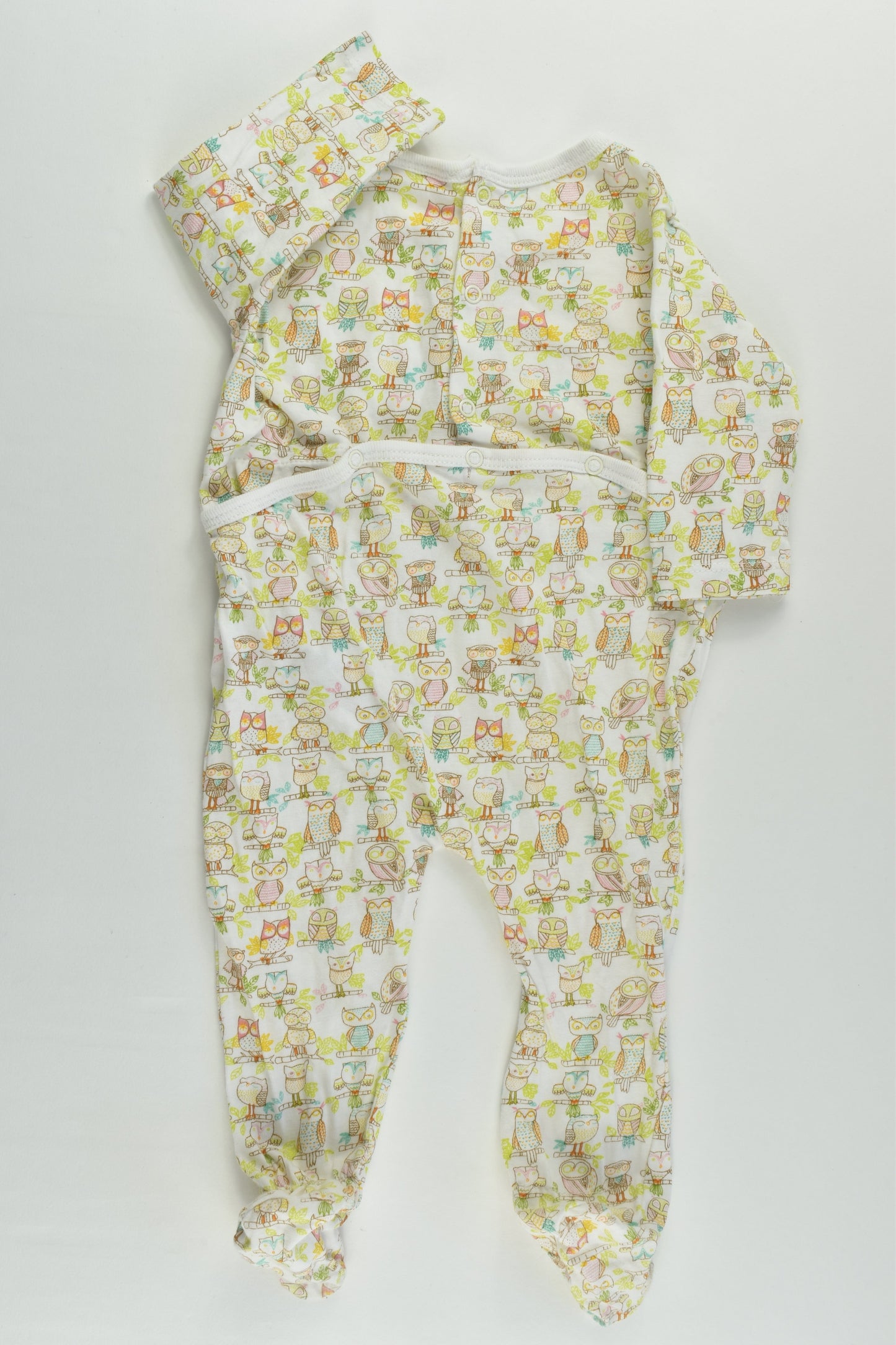Zara Size 000 Owls Footed Romper