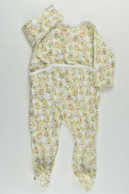 Zara Size 000 Owls Footed Romper