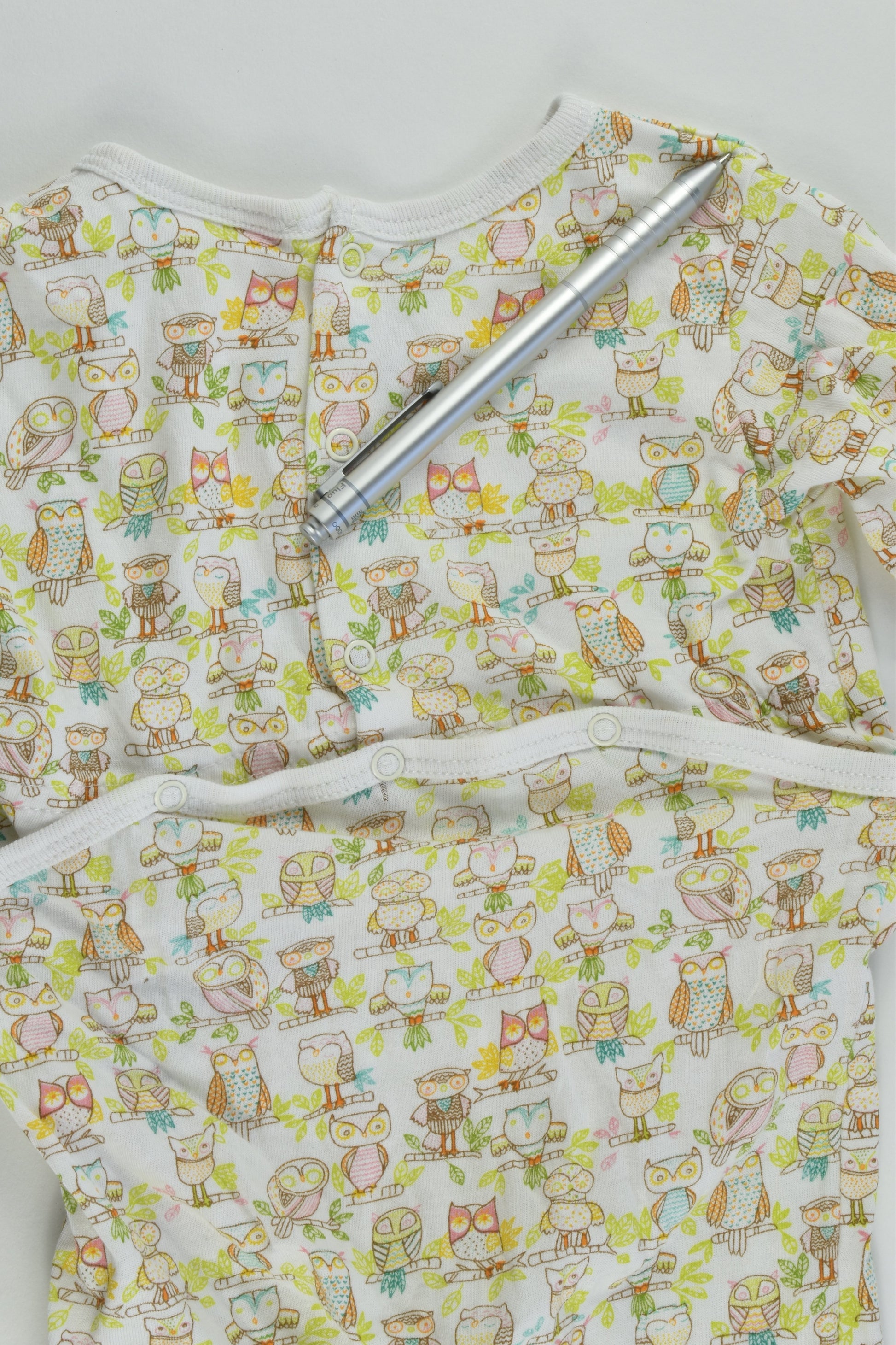 Zara Size 000 Owls Footed Romper