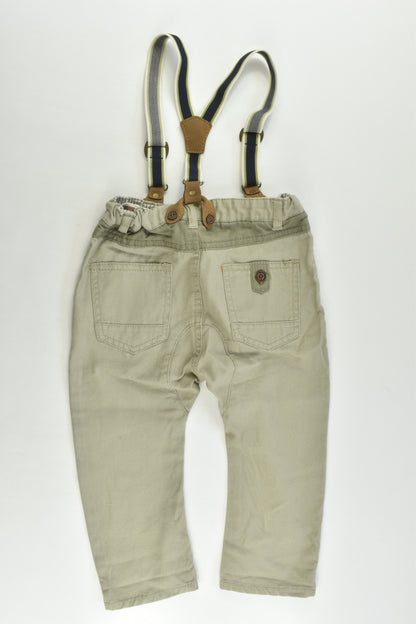 Zara Size 1 (12-18 months, 86 cm) Suspender Pants