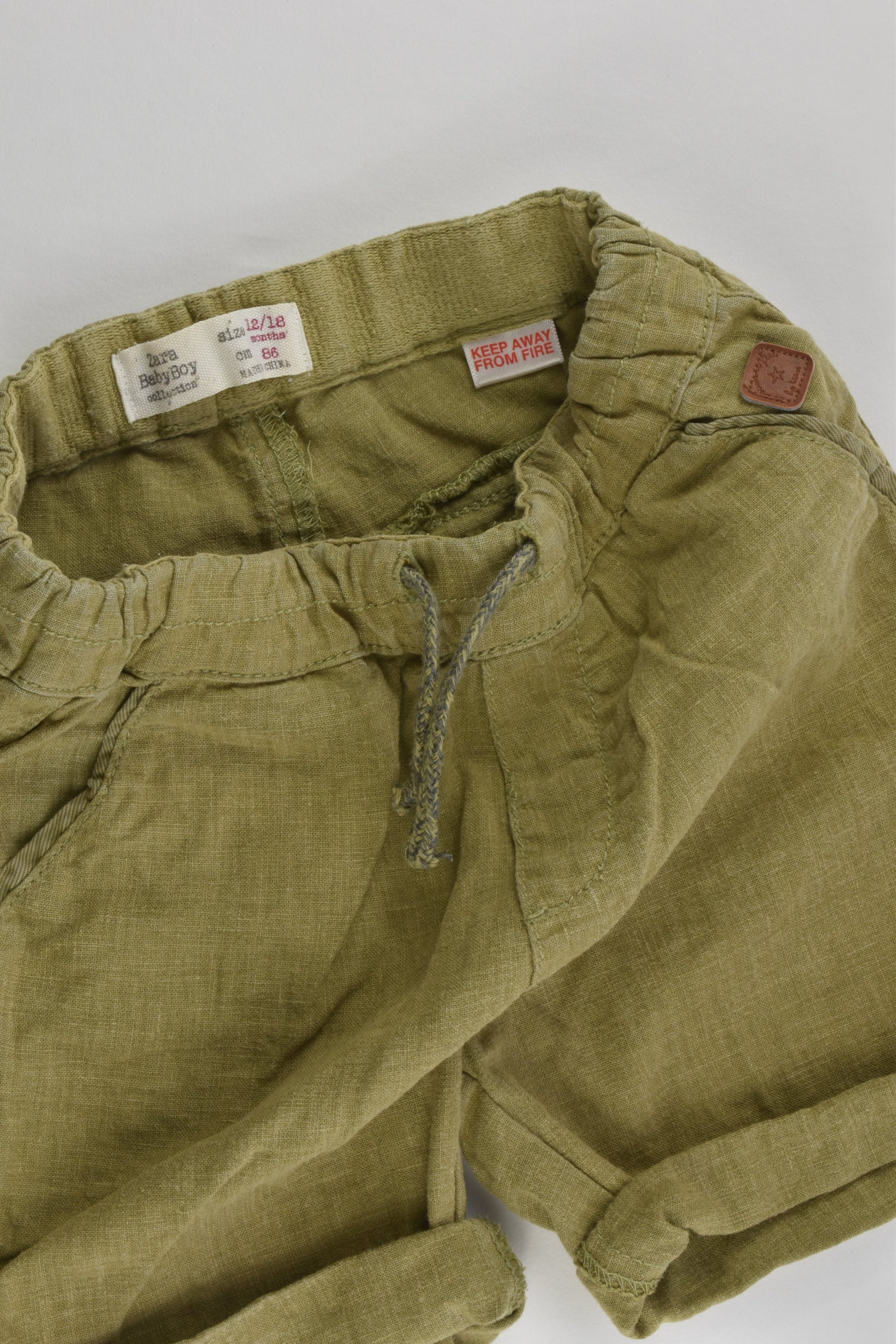 Zara Size 1 (12-18 months) Linen/Viscose Shorts