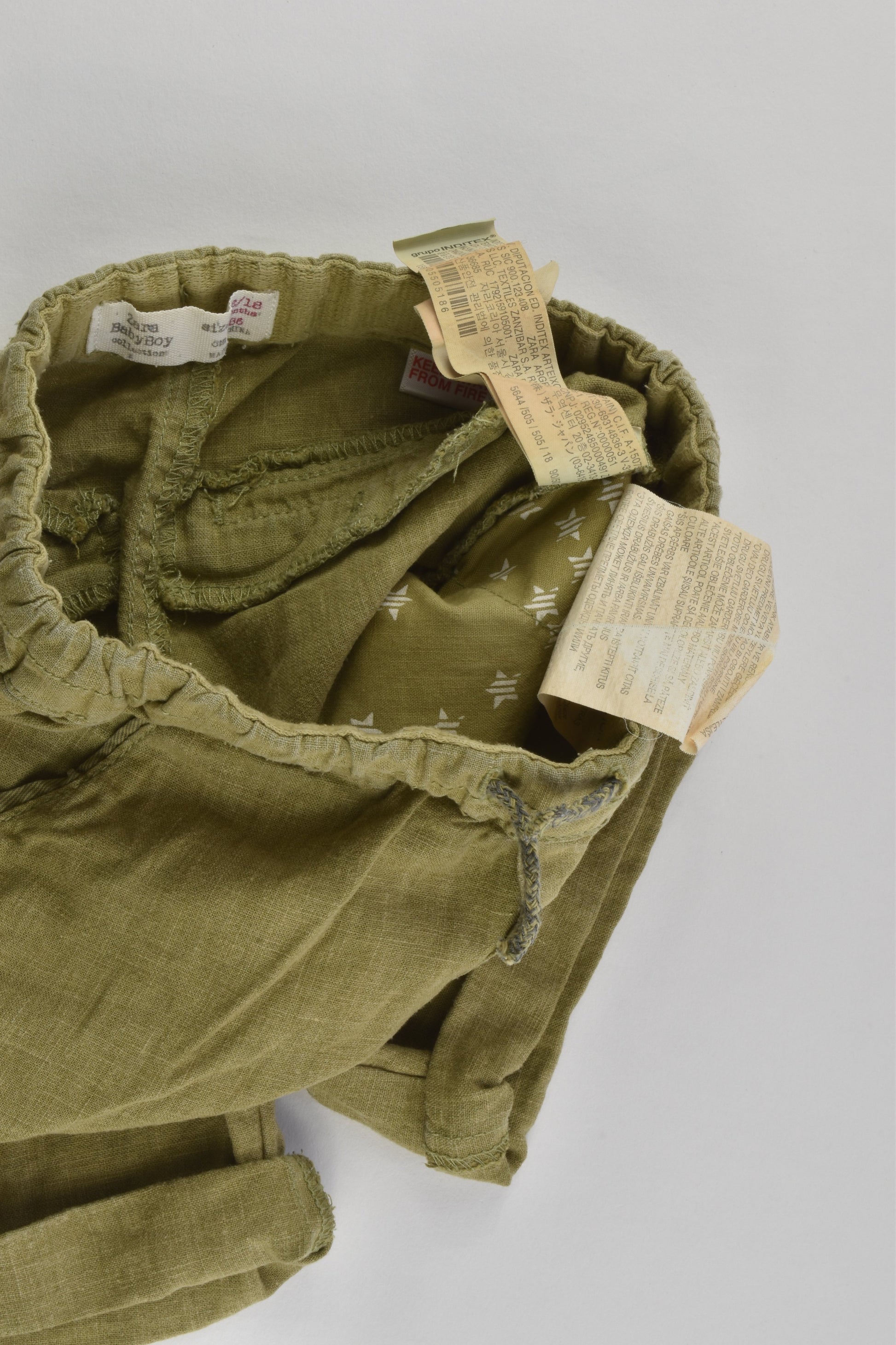 Zara Size 1 (12-18 months) Linen/Viscose Shorts
