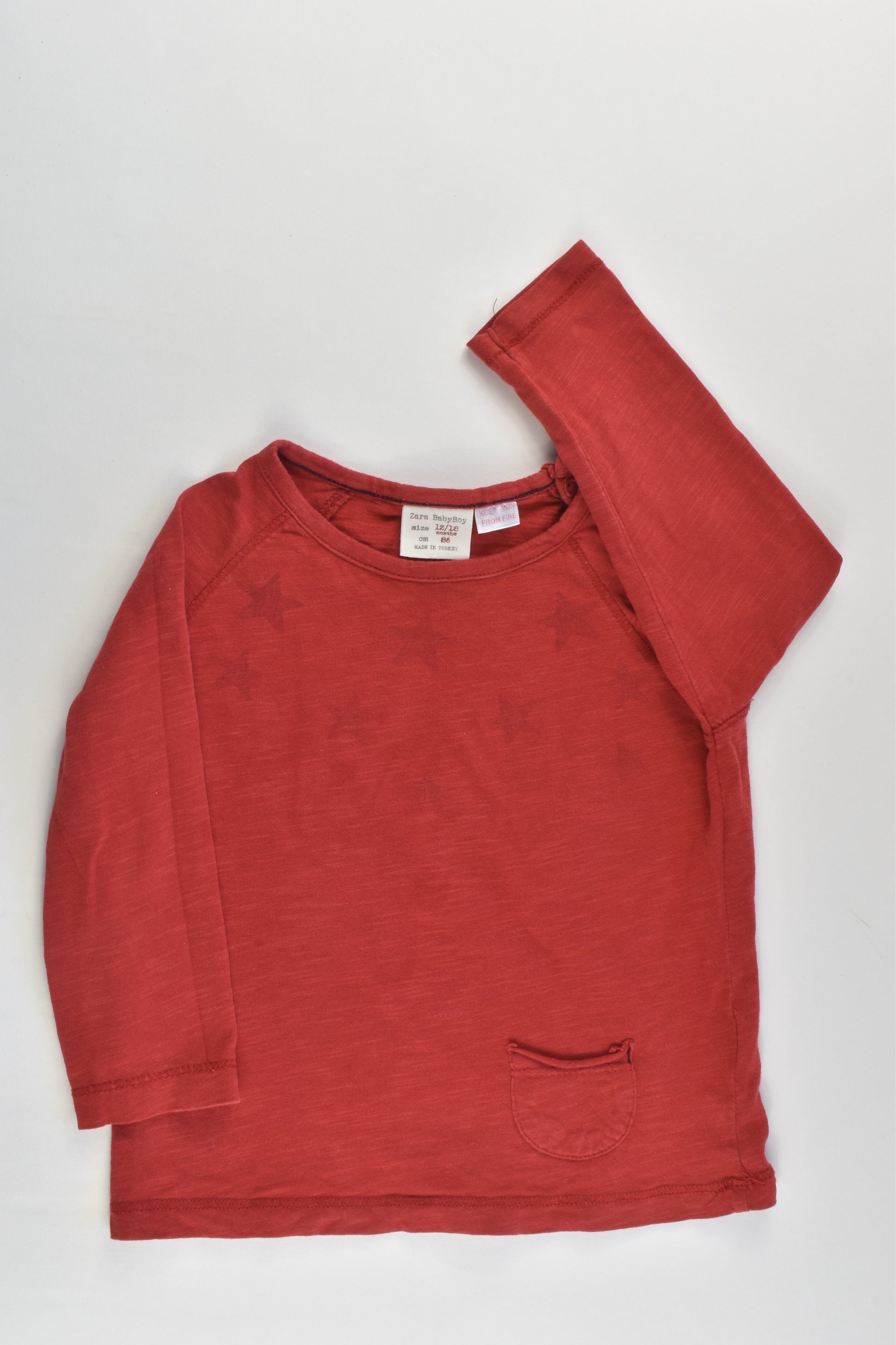 Zara Size 1 (12/18 months, 86 cm) Stars Top