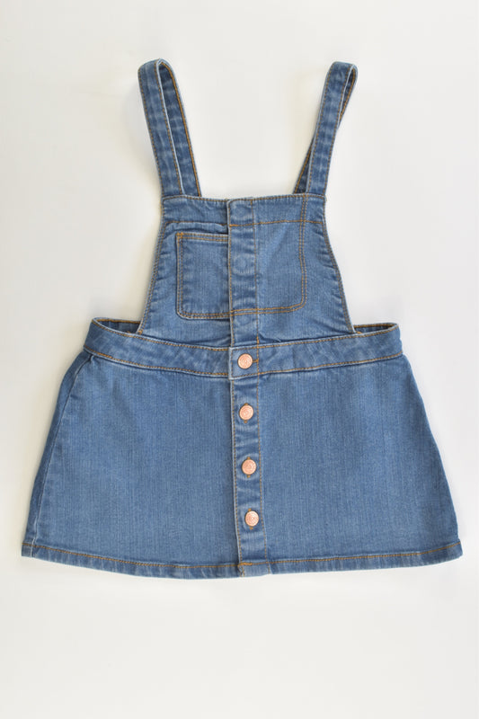 Zara Size 1 (12/18 months, 86 cm) Stretchy Denim Dress