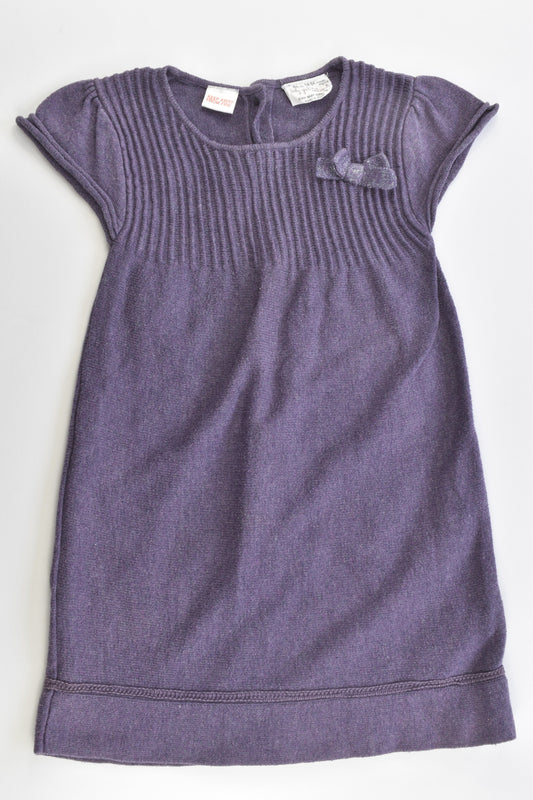 Zara Size 1-2 (18-24 months, 86 cm) Knitted Dress