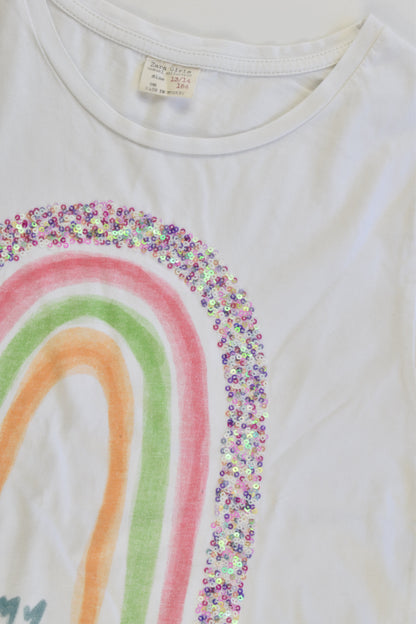 Zara Size 13/14 'My Favorite Color' Rainbow T-shirt