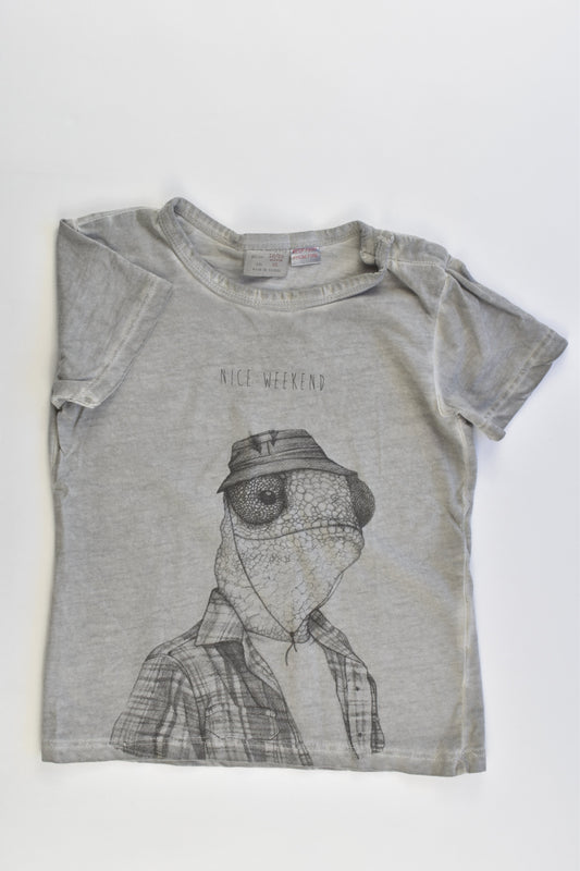 Zara Size 2 (18-24 months, 92 cm) 'Nice Weekend' T-shirt