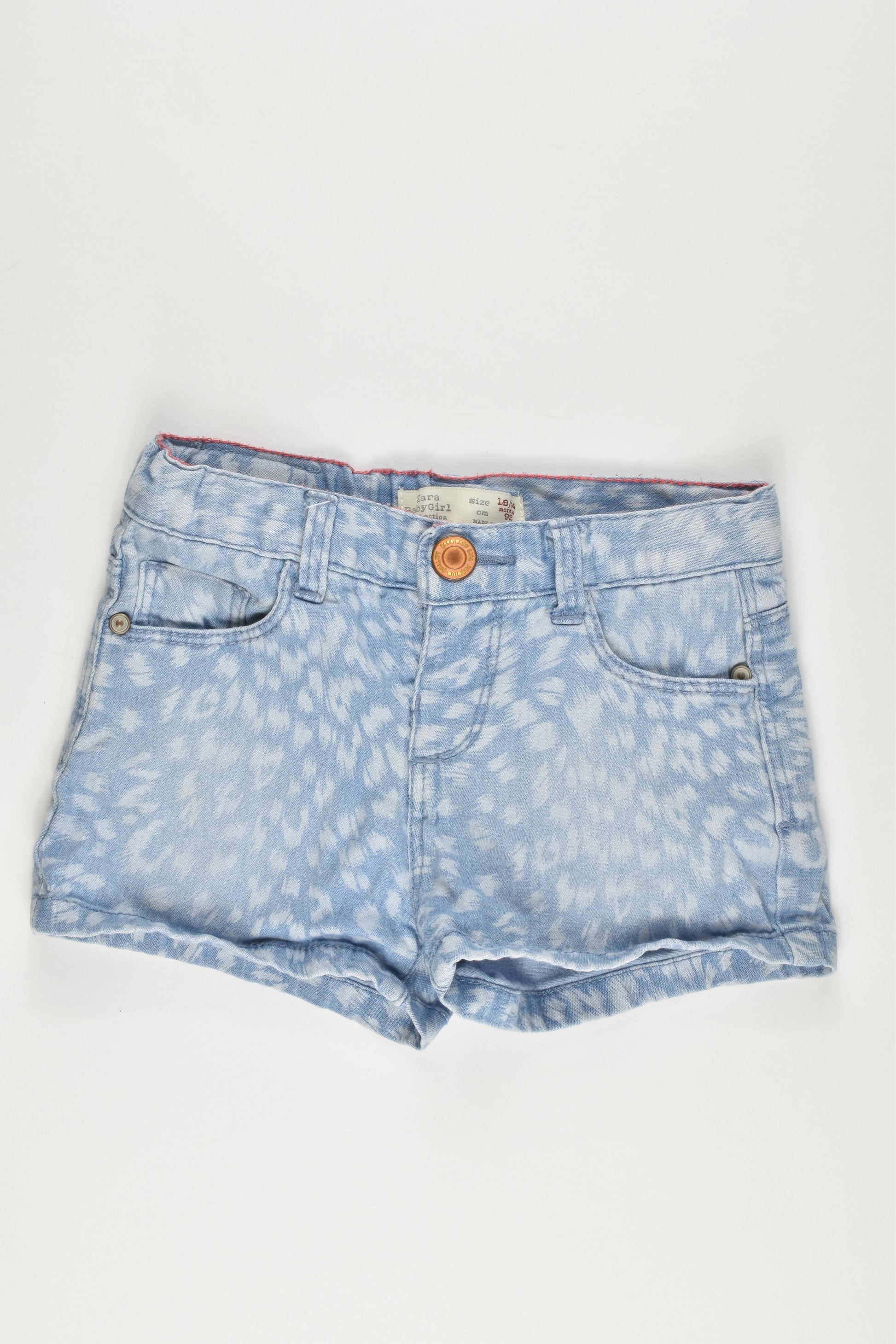 Zara Size 2 (18-24 months) Soft Stretchy Denim Shorts