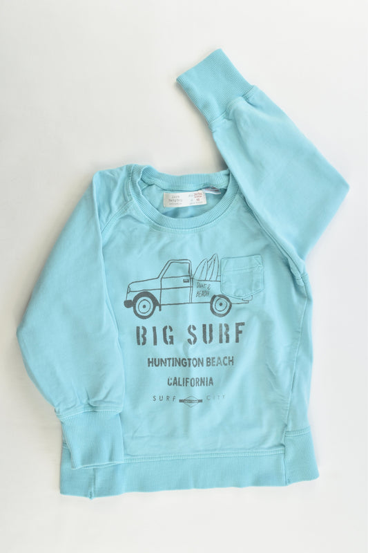 Zara Size 2 (18/24 months, 92 cm) "Big Surf" Sweater
