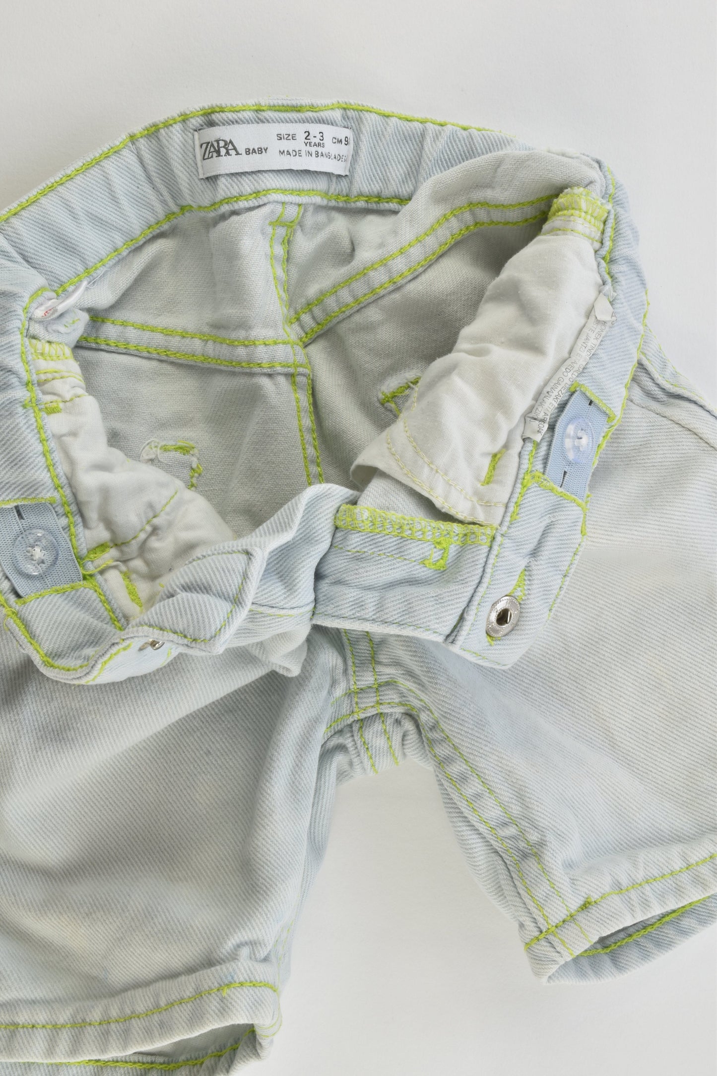 Zara Size 2-3 (98 cm) 'Have Fun 4Ever' Denim Shorts