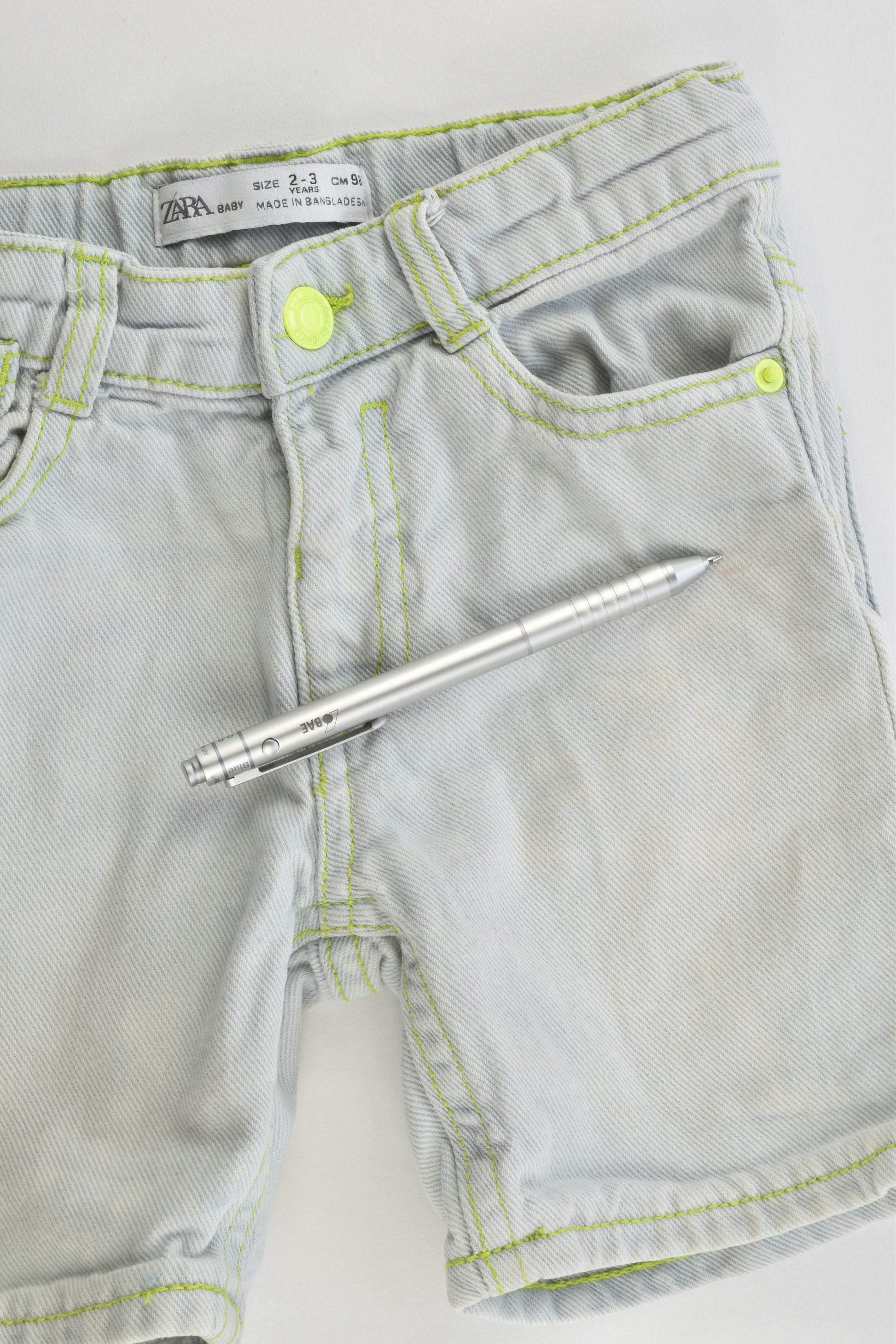 Zara Size 2-3 (98 cm) 'Have Fun 4Ever' Denim Shorts