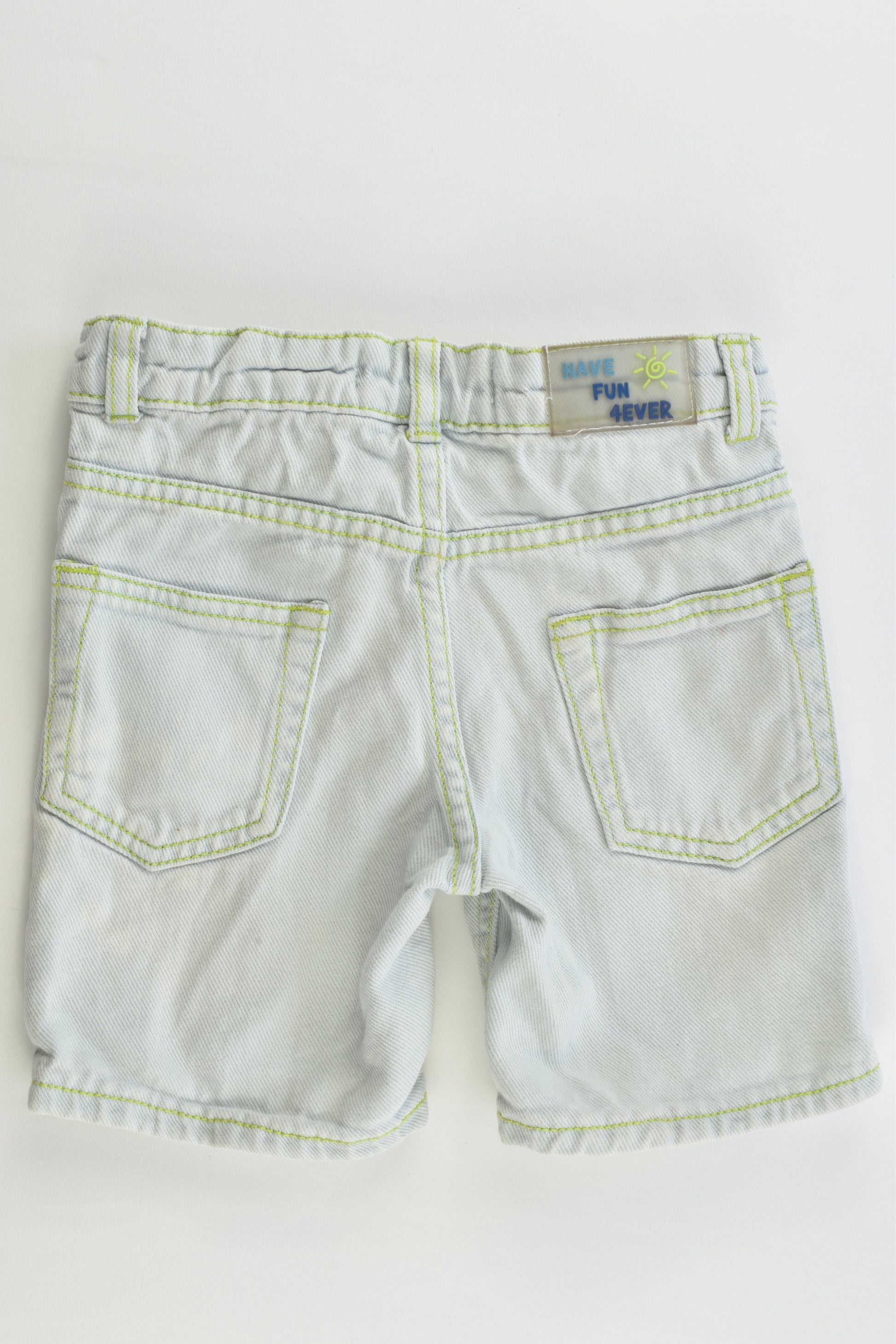 Zara Size 2-3 (98 cm) 'Have Fun 4Ever' Denim Shorts