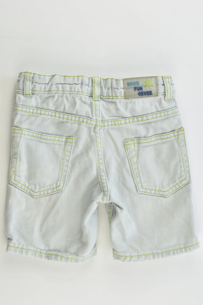Zara Size 2-3 (98 cm) 'Have Fun 4Ever' Denim Shorts