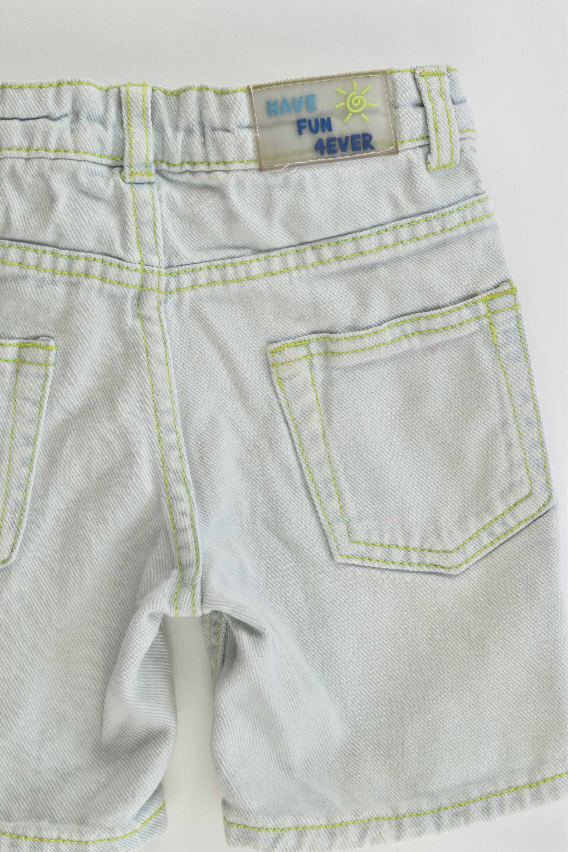 Zara Size 2-3 (98 cm) 'Have Fun 4Ever' Denim Shorts