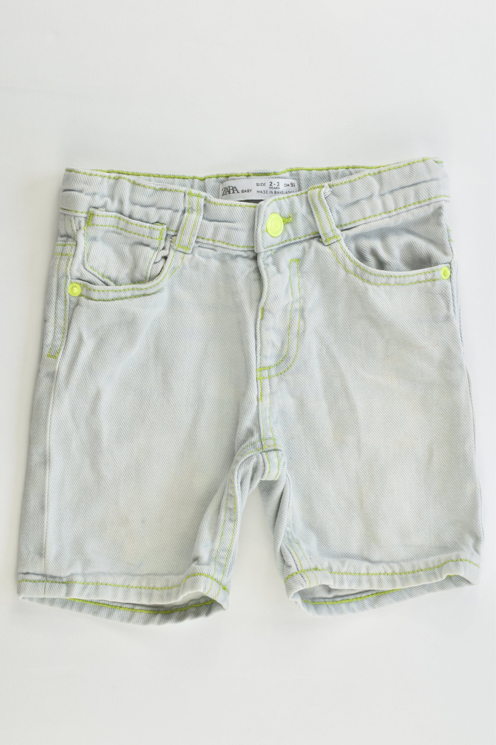 Zara Size 2-3 (98 cm) 'Have Fun 4Ever' Denim Shorts