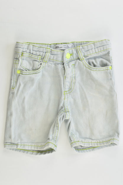 Zara Size 2-3 (98 cm) 'Have Fun 4Ever' Denim Shorts