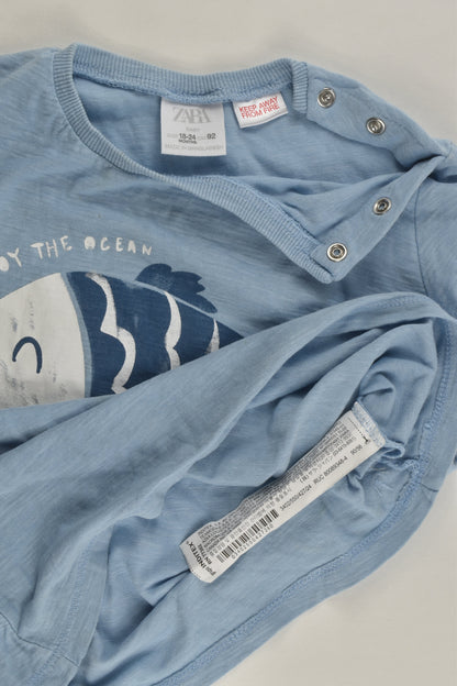 Zara Size 2 (92 cm) 'Enjoy The Ocean' T-shirt