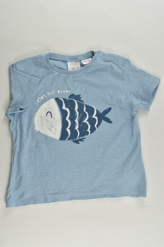 Zara Size 2 (92 cm) 'Enjoy The Ocean' T-shirt