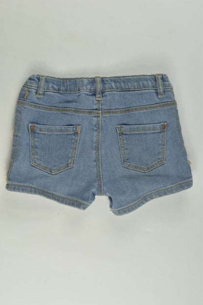 Zara Size 2 Stretchy Denim Shorts