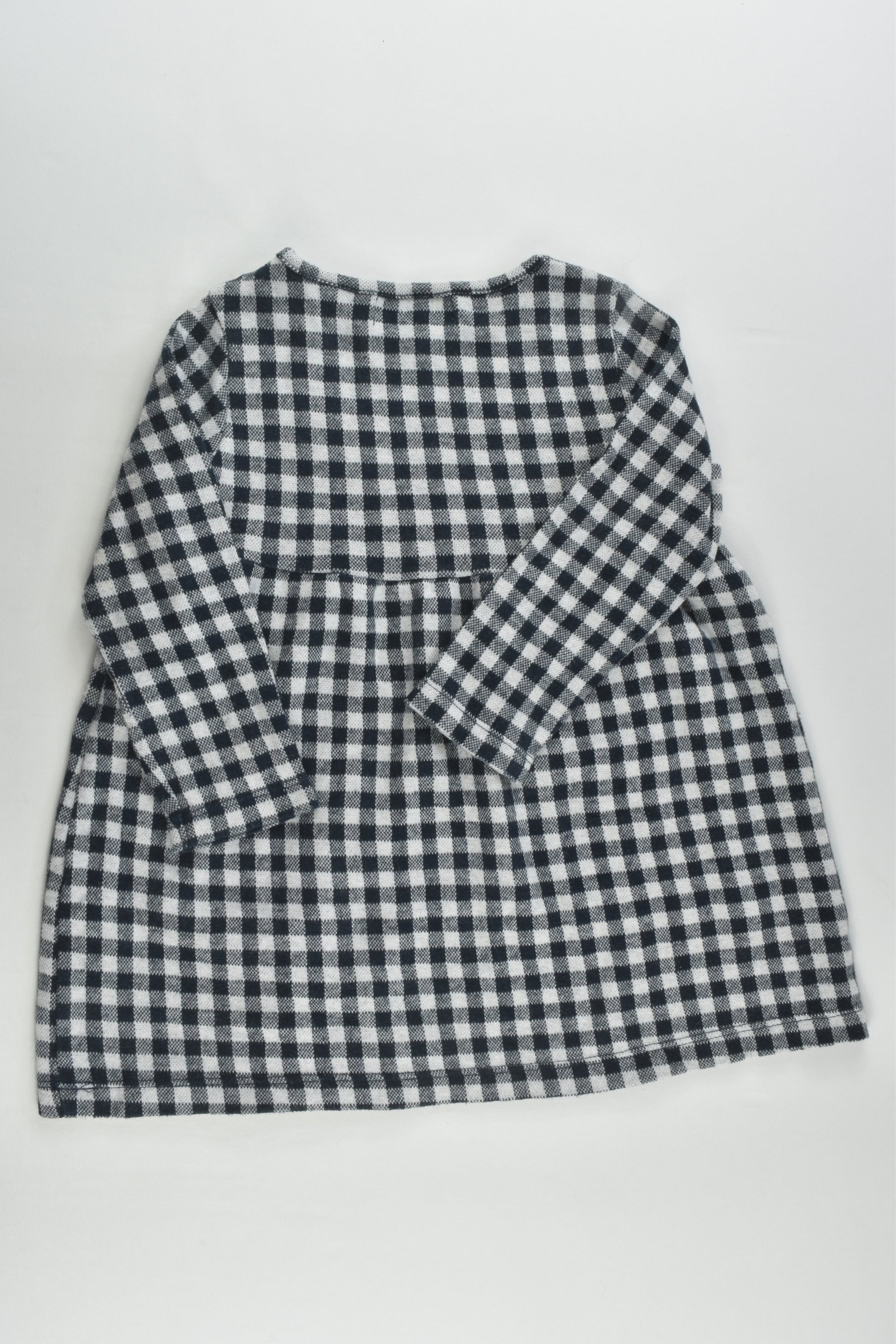 Zara Size 2/3 (98 cm) Checked Winter Dress