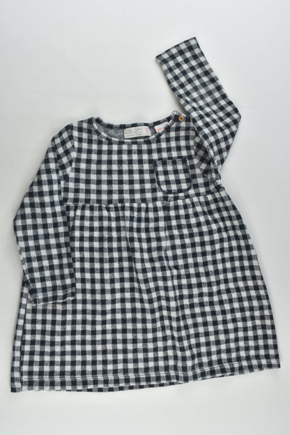 Zara Size 2/3 (98 cm) Checked Winter Dress