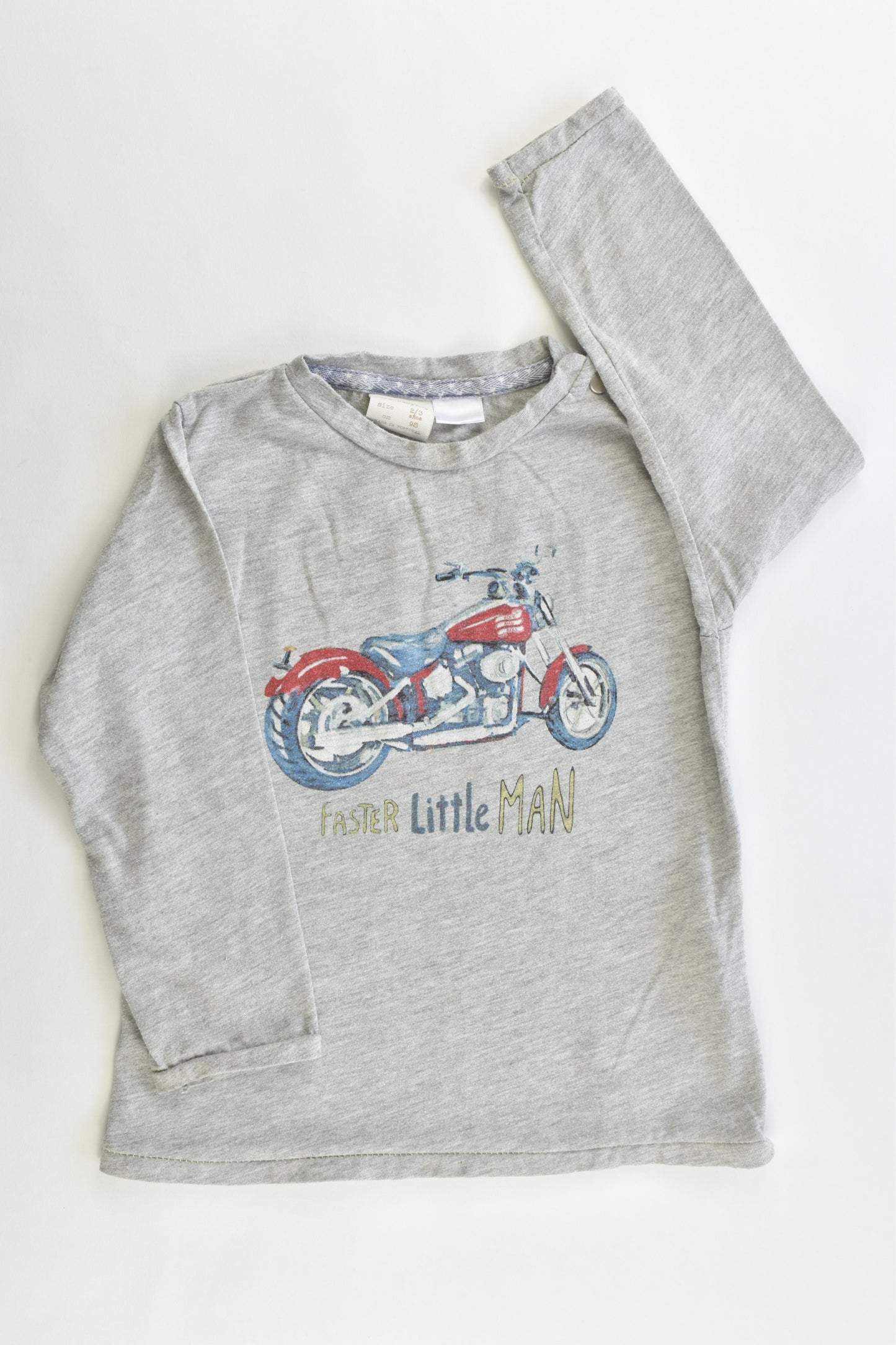 Zara Size 2/3 (98 cm) "Faster Little Man" Motorbike Top