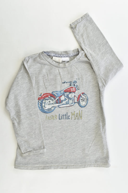 Zara Size 2/3 (98 cm) "Faster Little Man" Motorbike Top